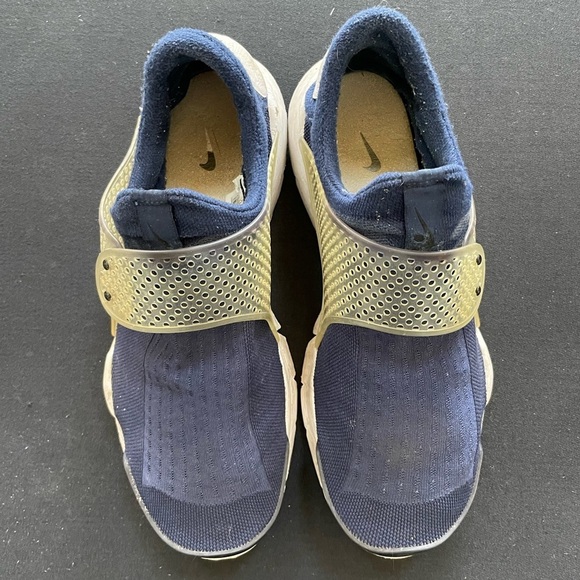 Nike Sock Dart Men's Shoes Midnight Navy/Medium Grey/White/Black size 12 - Picture 4 of 8